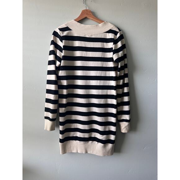 Z Supply Modern Black and White Stripe Long Sleeve Dress - Picture 7 of 8